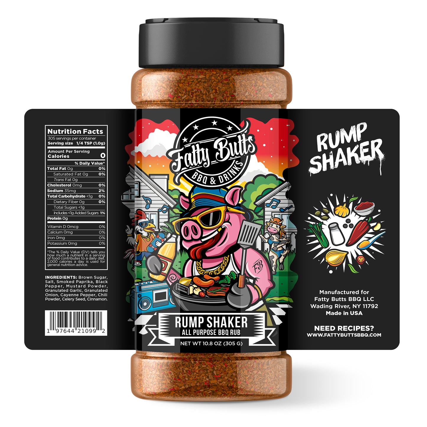 Rump Shaker All-Purpose BBQ Rub (Damaged Label)