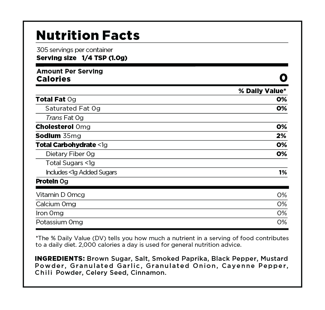 Rump Shaker All-Purpose BBQ Rub (Damaged Label)